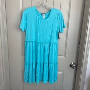 HEIMISH USA Aqua Tiered Midi Dress